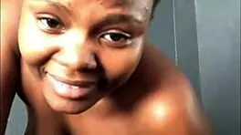 Curvy ebony teen squirts pussy in homemade lingerie solo