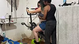 Trying to Workout but Coach Fucks Me Hard in POV on Sheer