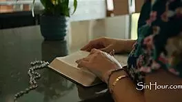 Pastor's Wife Dominates Submissive Virgin Man in Taboo Sex