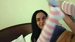 Petite Emyangel Masturbates Intensely