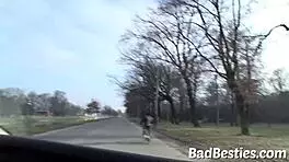 cute teen 18+ sucking dick and getting boned at the party in doggystyle.