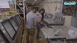 amateur teen sucks big black cock and gets fucked in public