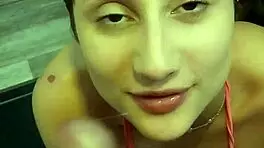 Sadira Hotwife Teases Monster Cock In Bathroom!