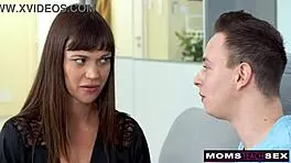 Lusty Milf Alyssa Reece Helps Virgin Stepson Before Date