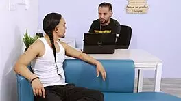 filip's cuckold leaves me alone with his hot wife in the living room, and i fuck her big tits right there