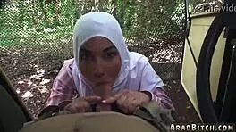 petite arab teen babe endures hardcore penis pounding in army uniform