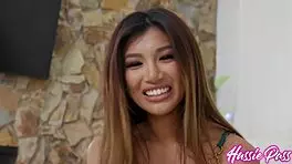 Pint-Sized Asian Spinner Clara Trinity Returns for Bareback Missionary with Treyy Vunt