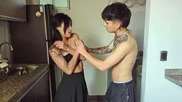 stepsister chores turn to dick sucking