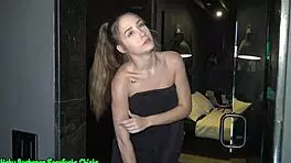 Sexy Teen 18+ Audrey Hempburne Face Slapped & Face Fucked Hard in Steamy Shower