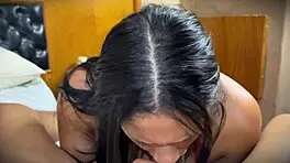 She Loves Giving Blowjob Dedicating Herself To It