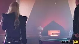 Young ebony girlfriend cheats with her uncle in cuckold sex