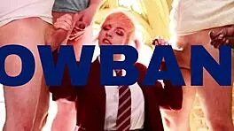 Hot British Brunette Feels Ecstasy Wanking and Fucking Lucky Fan