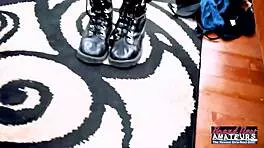 Busty pink haired Trinity and skinny blonde Jackie share a deepthroat performance