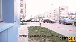 Roxy Lips, Russian whore, initiates sex to settle debts