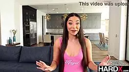 Hot Latina Madison Wilde intensely rammed sideways by huge cock