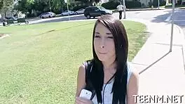 Sampling teen's tight pussy in beauty contest - Mia Hurley