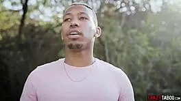 Creepy voyeur spies on young 18+ interracial couple banging raw!