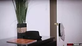 Creepy voyeur spies on young 18+ interracial couple banging raw!