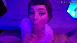 Cute Alt Teen Feels Lucky Guy's Passion, Mouth Filled With Cum