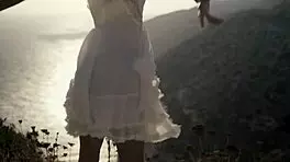 valentina gerson shows her beauty and power in a solo music video. skinny blonde teen 18+ looks sexy.