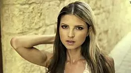 valentina gerson shows her beauty and power in a solo music video. skinny blonde teen 18+ looks sexy.