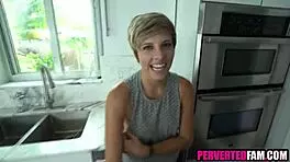 Fucking step daughter behind wife's back