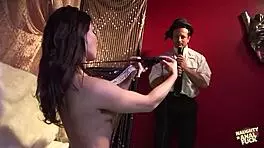 Intense Raw Sex Unfolds Between Sexy Duo on Chair. Deepthroat and Rough Play Ignite!