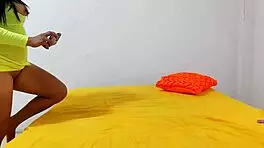 Hot Canadian milf says, 'Come fuck my big ass while I sit on this huge cock'