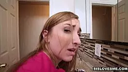 stepbro makes gracie may green suck him deep throat