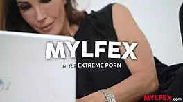 Mylfex features hot wife milf getting permission for anal with young 18+ colleagues