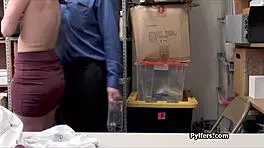 guard catches teen thief with anal