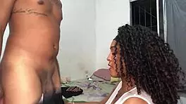 After Class Temptation: Brazilian Brunette With Huge Tits Flashes And Sucks Her Tattooed Friend