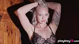 Cute Naked German Teen 18+ Blondie Lisa Modpali Reveals Her Sexy Tattoos With Passion!