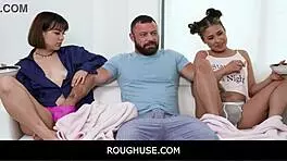roughuse -shy vs slutty step lilith grace ryder rey