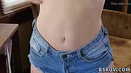 Teen shows pussy, craving monster cock to pound her hard?