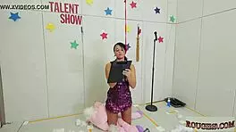 Ladygirl endures intense BDSM vibrator punishment