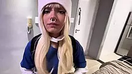 Finn Cosplays Rough Interracial Fuck With Trice's Natural Tits!