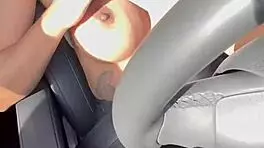 Outdoor Oral And Assfucking With Shaved Pussy In No Traffic!