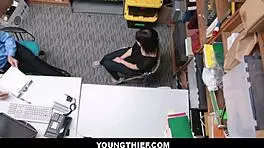 Cute Brunette Teen Shoplifter Faces Strip Search - Penelope Reed