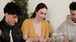 Hey, free use friends bang teen 18+ right in front of her stepdad!