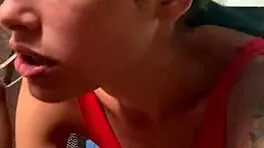 My Latin Girlfriend Sucking My Cock with Such Skill and Charm