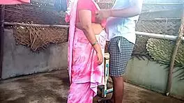 indian saree aunty gets steamy in bath with young 18+ boy. their passionate fucking heats up fast!