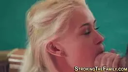 WAM Teen 18+ Stepsis SUCKING Huge Cock!