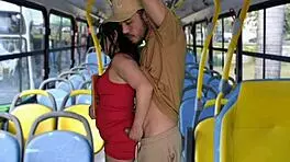 yo, this estudante got groped and screwed inside a public bus