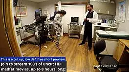 Jasmine Rose feels the intense interrogation in latex and handcuffs backstage.