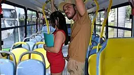 yo, this estudante got groped and screwed inside a public bus