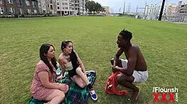 latina threesome with muscular ebony soccer player stephanie saint and zaria nova
