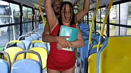 yo, this estudante got groped and screwed inside a public bus