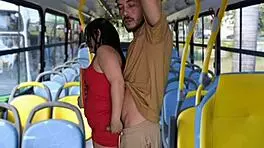 yo, this estudante got groped and screwed inside a public bus