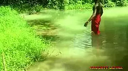 Ebony wife fucks pastor during water baptism ceremony.